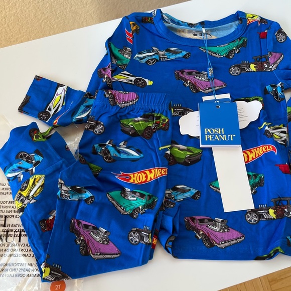 Posh Peanut Pajamas Posh Peanut Hot Wheels Hw Race Car Pajamas Two